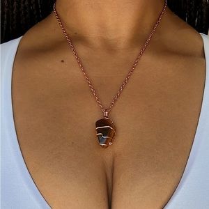 One of a Kind, Tigers Eye Gemstone Necklace